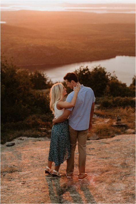 Acadia National Park Couple Photography, Acadia National Park Engagement Photos, Acadia Engagement Photos, Acadia Photoshoot, National Park Engagement Photos, Acadia National Park Maine, Engagement Images, Chelsea Wedding, Park Engagement Photos