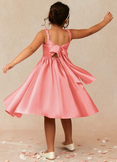 Coral Flower Girl Dresses, Beach Flower Girl Dresses, Beach Coral, Pink Flower Girl Dresses, Coral Flower, Feel Like A Princess, Peach Flowers, Pink Sunset, Dress Flower