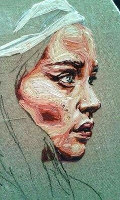 Portrait Embroidery, Embroidered Portrait, Embroidered Art, Pola Sulam, Thread Art, Thread Painting, Gcse Art, Art Portrait, Art Textile