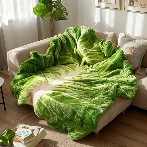 Introducing the Lettuce Leaf Blanket, a unique and whimsical addition to your home decor. This cozy blanket is designed to resemble a lush, vibrant lettuce leaf, with intricate detailing that mimics the natural curves and texture of real foliage. Made from ultra-soft, high-quality materials, the Lettuce Leaf Blanket provides warmth and comfort while adding a playful touch to any room. Perfect for garden enthusiasts, vegetable lovers, or anyone who appreciates quirky, nature-inspired design, t... Leaf Blanket, Lettuce Leaves, Nature Inspired Design, Natural Curves, Cozy Blankets, The Natural, Nature Inspired, Lettuce, Sprouts