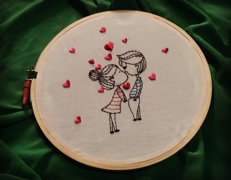 Valentines day special Embroidery loop.❤❤❤... Valentines Day Embroidery Designs, Embroidery Room, Embroidery Valentine, Valentines Day Embroidery, Valentines Embroidery, Hoop Decor, Valentines Embroidery Designs, Embroidery Hoop Decor, Thread Craft