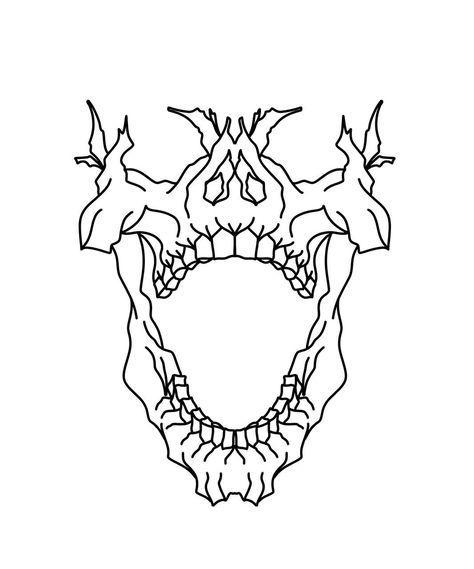 Jaw Tattoo, Venom Tattoo, Knee Tattoos, Animals Tattoos, Dark Lettering, Evil Skull Tattoo, Half Sleeve Tattoos Drawings, Simple Tattoo Designs, Creepy Tattoos