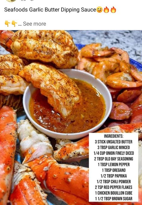 Seafood Boil Appetizers, Crab Boil Sauce Recipe, Garlic Butter Sauce For Seafood, Sauce For Seafood, Seafood Dish Recipes, Seafood Boil Recipes, Food Seafood, Delicious Seafood Recipes, Soul Food Dinner