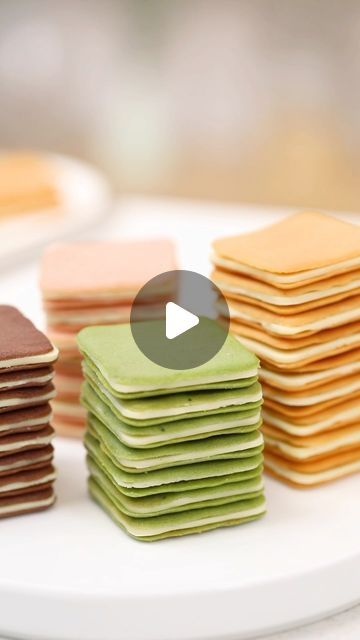 4M views · 187K likes | QELEG | silicone-mold on Instagram: "Yummy Shiroi Koibito Cookies Recipe,a traditional delicacy from Hokkaido, Japan, consisting of chocolate sandwiched between cookies:  Ingredients:  Plain Cookies Ingredients: 70g Butter 60g Icing Sugar 1g Salt 50g Egg Whites 60g Low-Gluten Flour 20g Cornstarch  Strawberry Flavor Cookies Ingredients: 70g Butter 60g Icing Sugar 1g Salt 50g Egg Whites 60g Low-Gluten Flour 20g Cornstarch 12g Strawberry Powder  Cocoa Flavor Cookies Ingredients: 70g Butter 60g Icing Sugar 1g Salt 50g Egg Whites 60g Low-Gluten Flour 20g Cornstarch 10g Cocoa Powder  Matcha Flavor Cookies Ingredients: 70g Butter 60g Icing Sugar 1g Salt 50g Egg Whites 60g Low-Gluten Flour 20g Cornstarch 12g Matcha Powder  Additional: White Chocolate  Method: 1/Soften butte Shiroi Koibito Recipe, Shiroi Koibito Cookies, Cheese Cookies Recipe, Plain Cookies, Bakery Shop Design, Strawberry Powder, Melting White Chocolate, Hokkaido Japan, Cheese Cookies