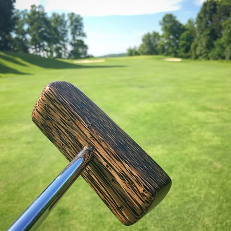 Custom wood putters handmade in Oregon, USA. The perfect gift idea for the golfer in your life! Diy Golf, Golf Diy, Golf Putter, Golf Putters, Wooden Games, Golf Shop, Oregon Usa, Golf Game, Golf Tips