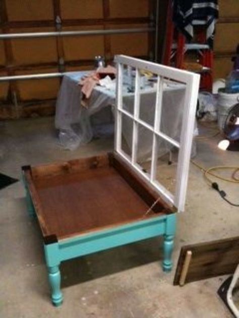 Refurbish Desk, Dresser Remakes, Swinging Doors Kitchen, Barnwood Coffee Table, Window Coffee Table, Shadow Box Coffee Table, Old Window Projects, Repurposed Windows, Window Crafts