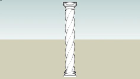 Spiral Roman Doric Column | 3D Warehouse Gothic Column, Spiral Column, Corinthian Pillar, Corinthian Columns, Corinthian Column Lamp, Round Column, Ionic Column, Doric Column, Corinthian Column