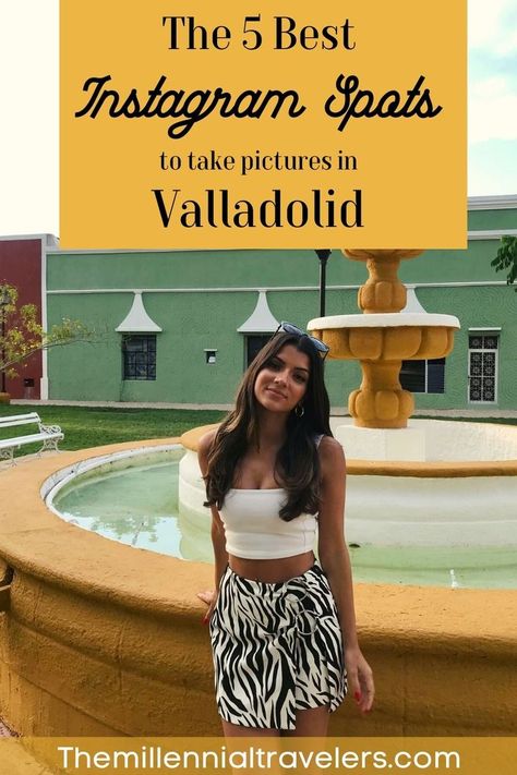 This is where you find the best Instagram spots to take amazing pictures in Valladolid, Mexico. Valladolid Mexico, Mexico Itinerary, Mexico Travel Destinations, Stone Street, Colorful Houses, Amazing Pictures, Mexico Travel, Travel Itinerary, Mexico City