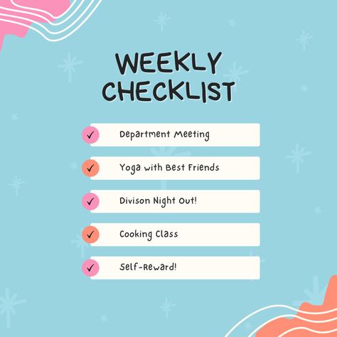 Colorful Playful Weekly Activity Checklist Instagram Post Canva Template #goodware #luoffa #canva #template Checklist Instagram Post, Socmed Design, Instagram Graphic, Canva Tutorial, Instagram Post Template, Single Image, Canva Templates, Post Design, Text Effects