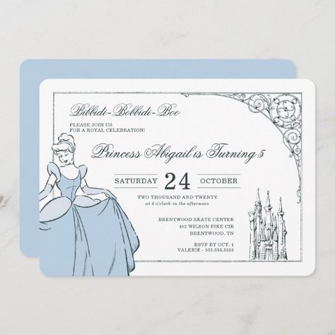 Cinderella Castle | Fairy Tale Birthday Invitation Cinderella Birthday Party Invitations, Disney Princess Invitations, Cinderella Invitations, Bride Preparation, Cinderella Theme, Cinderella Birthday Party, Princess Invitations, Disney Princess Birthday, Cinderella Birthday