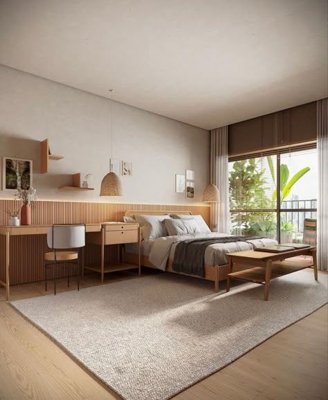 Bedroom Revamp, Japandi Home, Condo Interior, Japandi Interior, Casa Vintage, Bedroom Bed Design, Home Room Design, Apartment Interior, Minimalist Bedroom