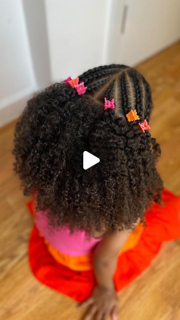 The Curly Hair Coach on Instagram: "2023 Hair Inspiration ✨ #kidshairstyles" Cute Styles For Little Black Girls Hair Curly, Baby Hair Styling Girl, Black Girls Hairstyles For Kids Braids Cornrows Natural Hair Styles, Natural Braid Styles For Little Black Girls Kids, Kiddie Hairstyles For Kids Braids, Curly Braids For Kids, Hair Styles For Toddler Girls Curly, Kids Quick Hairstyles Black, Toddler Mixed Girl Hairstyles