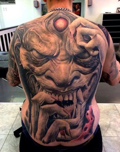 horror tattoo Tattoo collection. Every hour I publish the most interesting tattoos. Subscribe https://www.pinterest.com/tattoosalon1/horror-tattoo/ tattoo,tattoo designs,tattoo ideas,tattoo designs unique,tattoo designs drawings,tattoos for women,small tattoos,tattoos for men,sketch tattoo #tattoo #tattoodesigns #tattooideas #tattoosforwomen #tattoosforwomensmall #tattoosfomensketch tattoo#skinartmag #supportgoodtattooing #support_good_tattooing #tattoos_alday #tattoosalday #tattoocollector #tat Demon Back Tattoo, Back Tattoos For Men, Tattoo Devil, Outdoor Tattoo, Cool Back Tattoos, Heaven Tattoos, Piece Tattoo, Mens Lion Tattoo, Tattoos Men