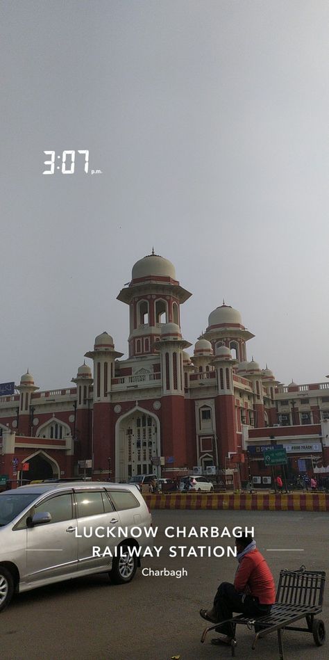 Lucknow Station Snap, Lucknow Airport Snap, Lucknow Station, Lucknow Railway Station, Lucknow Aesthetic, Station Snap, Lucknow City, Top Lehenga, Weird Quotes