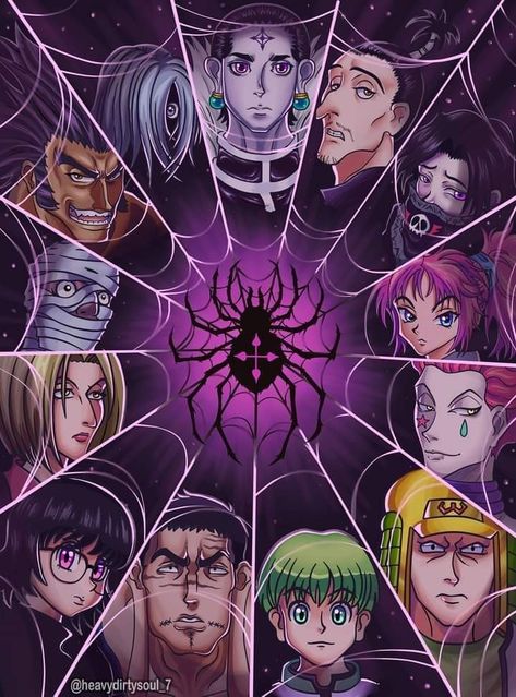 Hunter X Hunter Villains, Ryodan Hunter X Hunter, Hunter X Hunter Spider, Hxh Phantom Troupe, Hunter Spider, Image Dbz, Phantom Troupe, Hxh Characters, Hunter Anime