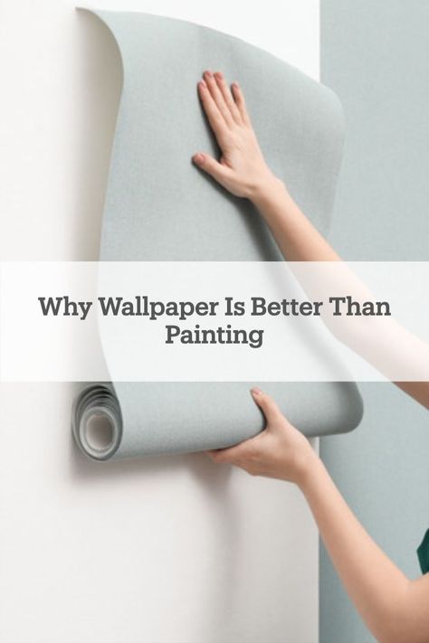 Are you trying to decide between wallpaper or paint? We found the real reason why you might want to choose #wallpaper! Wallpaper On One Side Of Wall, Paint And Wallpaper Combo, Wallpaper For Walls Interiors, Rustic Brick Wall, Painting Over Wallpaper, Expensive Wallpaper, Wallpaper Design For Bedroom, Wallpaper Warehouse, Wallpaper For Wall