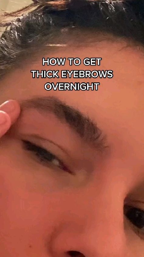 how to get thicker eye brows overnight Make Eyebrows Grow, How To Thicken Eyebrows, Growing Out Eyebrows, How To Make Eyebrows, Grow Eyebrows, Thicker Eyebrows Naturally, Get Long Eyelashes, Long Eyebrows, Eyebrow Care