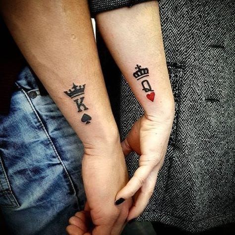 Couple Tattoos Ideas, Couple Wrist Tattoos, Anniversary Tattoo, Couple Tattoos Unique Meaningful, Rip Tattoo, Couples Tattoo, Best Couple Tattoos, Couples Tattoos, Small Couple Tattoos