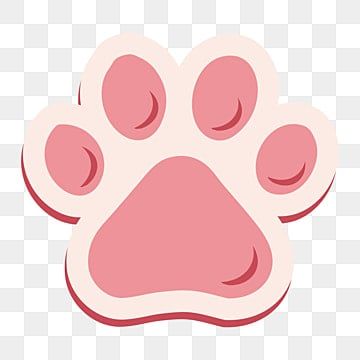 Dog Paw Cartoon, Cat Paw Art, Paw Cartoon, Paw Painting, Cat Footprint, Pink Paw Print, Paw Art, Paw Logo, Chat Kawaii