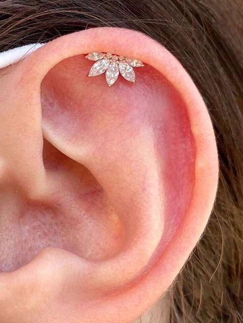 Conch Piercing Stud, Auricle Piercing, Fine Studs, Conch Piercing Jewelry, Helix Jewelry, Forward Helix Piercing, Helix Piercing Jewelry, Flat Back Earrings, Classic Earrings