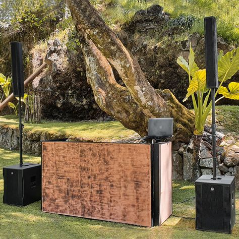 Outdoor Dj Booth, Rcf Audio, Dj Facade, Wood Speakers, Dj Setup, Dj Set, Dj Booth, Dj Gear, Dj Equipment