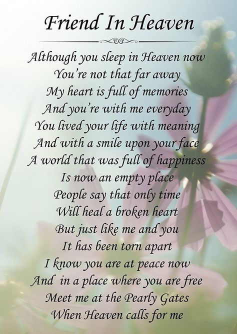 Friend In Heaven Memorial Graveside Poem Keepsake Card Includes Free Ground Stake F152: Amazon.co.uk: Kitchen & Home Friend In Heaven, Husband Birthday Wishes, Mum In Heaven, Husband In Heaven, Bereavement Quotes, Remembrance Quotes, Losing A Loved One Quotes, Heaven Poems, In Loving Memory Quotes