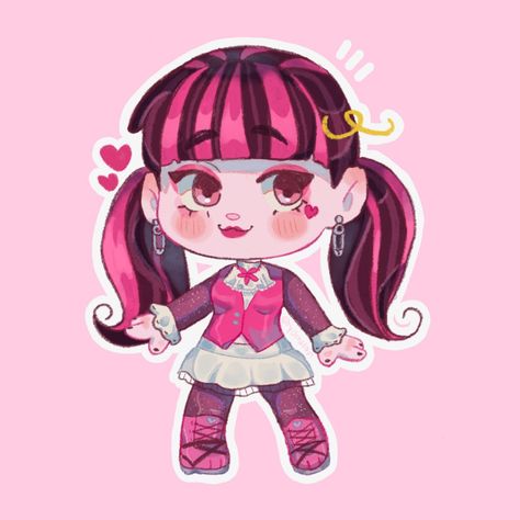 Draculaura G3, Ever After High Fanart, Monster High School, Tv Wallpaper, Arte Monster High, Fanart Drawing, Monster High Art, High Art, Gremlins