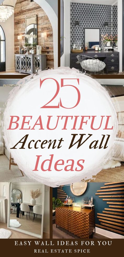 25 STUNNING Accent Wall Ideas and DESIGNS Easy Wood Accent Wall Ideas, Diy Living Room Accent Wall Ideas, Wall Remodeling Ideas, White With Accent Wall, Board And Batten Wall Design Ideas, Accent Wall Basement Ideas, Home Redecorating Ideas, Accent Wall Den, Studio Accent Wall