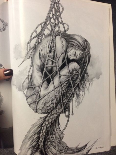 Tattoo Painting, Prompt Ideas, Tattoo Zeichnungen, Geniale Tattoos, Mermaid Tattoo, Mermaid Tattoos, Artwork Ideas, Mermaids And Mermen, Wow Art