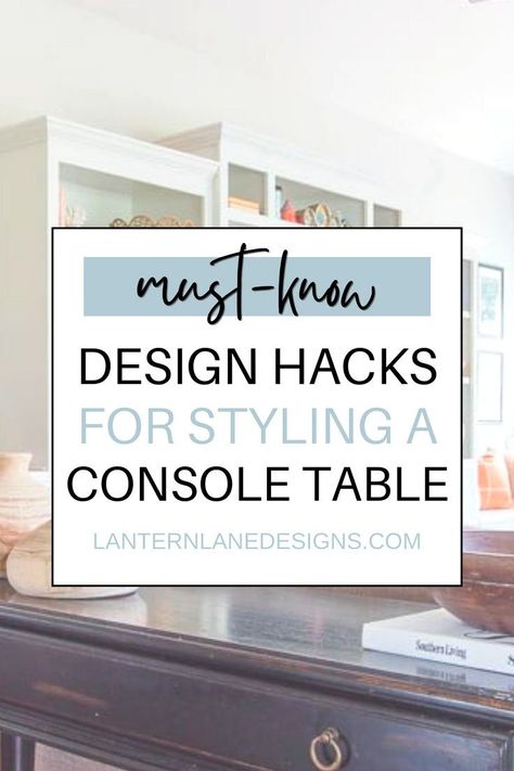 Decorating A Console Table Ideas, Modern Console Table Decorating, How To Style A Console Table Entryway, Console Table Decorating Entryway Luxury, Console Tables In Living Room, Landing Table, Hall Table Decor, Small Entry Tables, Dining Room Console Table