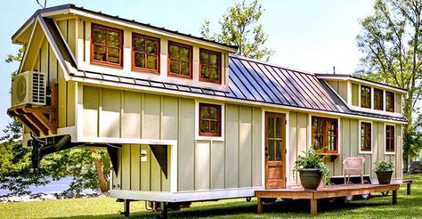 Tiny Homes are for Sale near me, but is it a Good Idea to Buy a Tiny House? - Ecohome Timbercraft Tiny Homes, Buy A Tiny House, Tiny House Big Living, Tiny House Luxury, Tiny House Nation, Wrap Around Porch, Tiny Houses For Sale, Tiny House Interior, Eco House