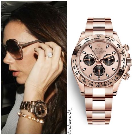 Victoria Beckham rocking the rose gold Daytona! ⠀⠀⠀⠀⠀⠀⠀⠀⠀ Turn on post notifications ✅ ⠀⠀⠀⠀⠀⠀⠀⠀⠀ ⠀⠀⠀⠀⠀⠀⠀⠀⠀ ➖➖➖➖➖➖➖➖➖➖➖➖➖➖➖ #rolexworld… Rolex Rose Gold, Daytona Rose Gold, Rolex Daytona Rose Gold, Gold Daytona, Gold Rolex, Watches Luxury, Womens Watches Luxury, Women Rising, Rolex Daytona