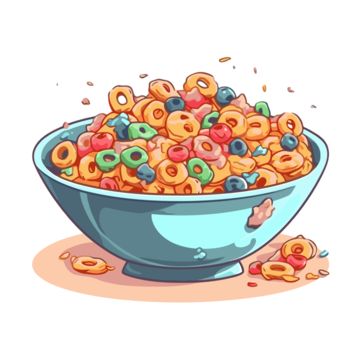 cereal,clipart,cartoon Cereal Box Illustration, Cereal Clipart, Cereal Drawing, Cereal Illustration, Cereal Cartoon, Cereal Characters, Oat Bowls, Oatmeal With Fruit, Food Shelf