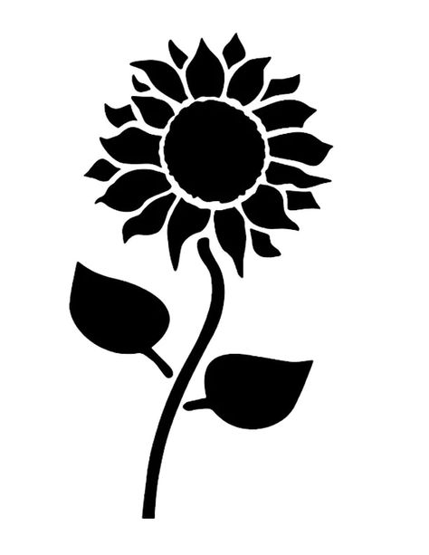 Sunflower Stencils, Sunflower Stencil, Star Stencil, Flower Stencil, Silhouette Stencil, Custom Stencils, Animal Silhouette, Cricut Craft Room, Stencil Template