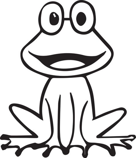 frog Coloring Page Free Download Cute Cute Frog Coloring Pages, Frog Clipart, Frog Coloring, Frog Coloring Pages, Printable Cute, Easy Coloring, Business Cards And Flyers, Marketing Business Card, Cute Frog