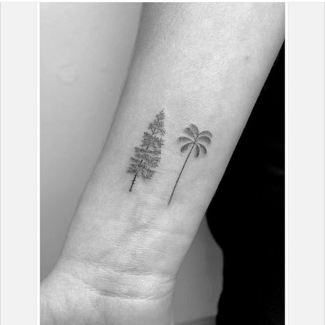 Pine Tattoo, Stone Tattoo, Tiny Heart Tattoos, Aztec Tattoo Designs, Ribcage Tattoo, Pine Tree Tattoo, Black And White Instagram, Single Needle Tattoo, Geometric Tattoo Arm