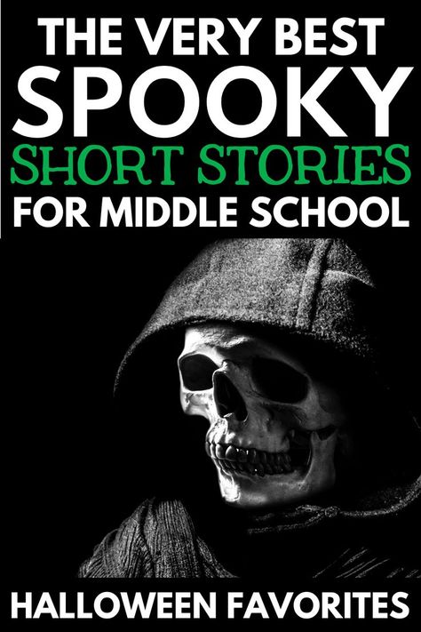 Short Stories For Middle School, Halloween Short Stories, Middle School Short Stories, Elements Of Literature, 8th Grade Reading, Halloween Writing Prompts, Halloween Lesson, Drama Education, Halloween Reading