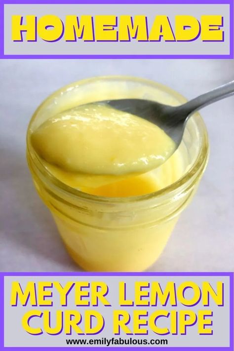 Meyer Lemon Curd Recipe - Easy - EmilyFabulous Meyer Lemon Curd, Meyer Lemon Recipes, Lemon Bundt Cake Recipe, Easy Lemon Curd, Canning Food, Frozen Lemon, Lemon Curd Recipe, Lime Recipes, Lemon Bundt Cake