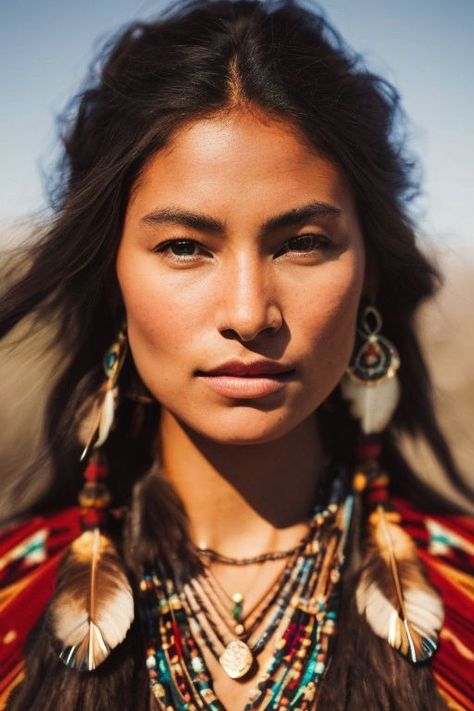 Native Women, Native American Dress, Human Faces, Look Boho Chic, Native American Images, Native American Pictures, Red Indian, Native American Photos, Photographie Portrait Inspiration