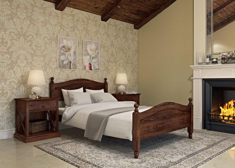 Bedroom Planning, Wrought Iron Bed Frames, Wooden Double Bed, Wrought Iron Bed, Pine Beds, Bespoke Beds, Iron Bed Frame, Bed Frame Design, Wooden Platform Bed