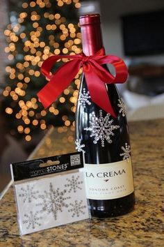 Diy Wine Gift Baskets, Wine Gift Wrapping, Wine Gifts Diy, Wine Wrap, Wine Christmas Gifts, Wine Gift Baskets, Bottle Of Wine, Big Ideas, Wrapping Ideas