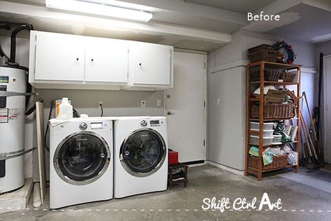 Laundry Nook In Garage, Garage Laundry Area Ideas, Laundry Room In Garage Ideas, Garage Laundry Room Ideas, Garage Laundry Area, Nj House, Garage Utility, Garage Packages, Garage Laundry Rooms