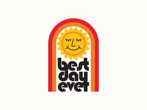 Best Day Ever: Sunrise by Ben Howes on Dribbble Beauty Drawings, Coffee Shop Aesthetic, Umbrella Designs, Learning Design, Business Cards Creative, Best Day Ever, 로고 디자인, Texture Design, Branding Inspiration