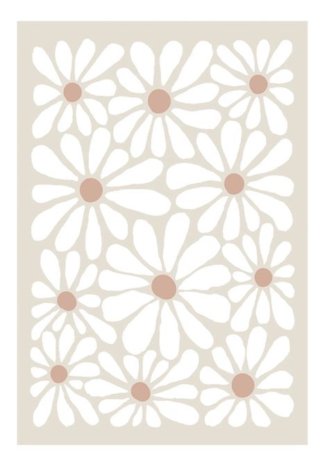 White Flower Painting, Pattern Design Ideas, Cute Summer Wallpapers, Pattern Design Inspiration, Preppy Wallpaper, 背景 シンプル, Vintage Poster Art, Summer Wallpaper, Beige Background