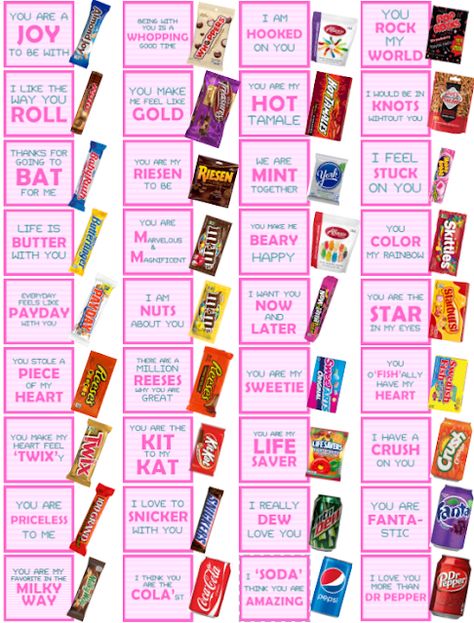 Anniversary Candy Ideas, Cute Sayings For Candy Gifts, Candy Love Notes For Him, Candy Encouragement Ideas, Cheer Candy Sayings, Candy Sayings For Boyfriend, Candy Appreciation Sayings, Cute Candy Gifts, Cute Candy Sayings