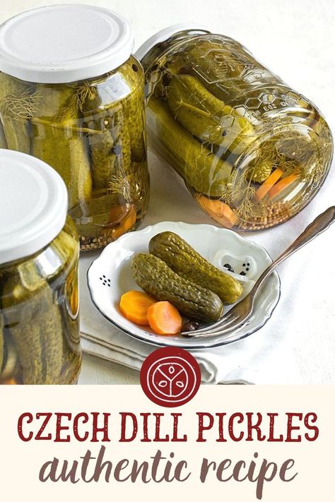 Russian Dill Pickle Recipe, Sweet Dill Pickles, Homemade Dill Pickles, Sweet Pickles Recipe, Homemade Pickles Dill, Staple Foods, Dill Pickle Recipe, Canning Recipe, Pickle Recipe