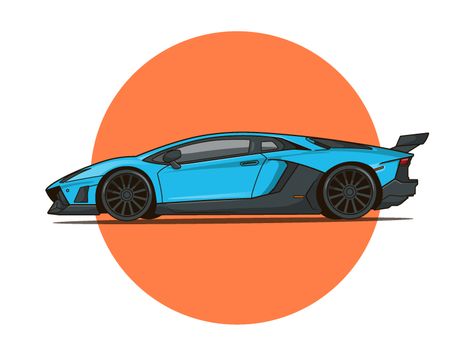 Lamborghini Murciélago Lamborghini Illustration, Lamborghini Art, Cool Car Drawings, Car Vector, Car Artwork, Graphic Poster Art, Car Illustration, Super Luxury Cars, Car Posters