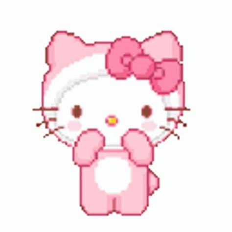 Hello Kitty Gif, Hello Kitty Hearts, Kitty Gif, Pixel Gif, Hello Kitty Y2k, Pink Wallpaper Hello Kitty, Gif Wallpaper, Y2k Hello Kitty, Hello Kitty Videos