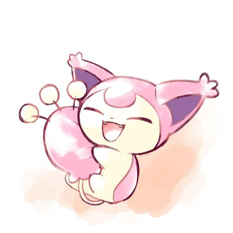 Skitty Pokemon, Pokemon Cute, Cute Pokemon Art, Kawaii Cat Drawing, Pokemon Ideas, Pokemon Dolls, Oc Pokemon, Pokemon Pocket, Pokemon Stickers