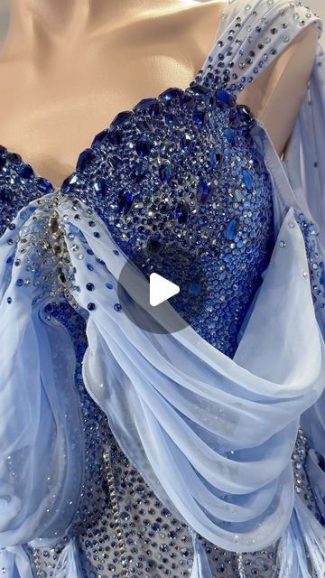 Dance Queen Dancewear on Instagram: "dancequeen_dancewear
Blue ballroom competition dress, adorned with full stones on the upper part and feathers on the skirt.
New design for @ssavchukk, by @97jennifer
#dancequeen_dancewear
#ballroomdancedresses 
#ballroomcompetitiondresses 
#ballroomfashion 
#stones 
#feathers
#blue
#londonball" Blue Ballroom, Ballroom Competition Dress, Ballroom Fashion, Ballroom Competition, Competition Dress, Ballroom Dance Dresses, Dancing Queen, Dance Dress, Dance Dresses